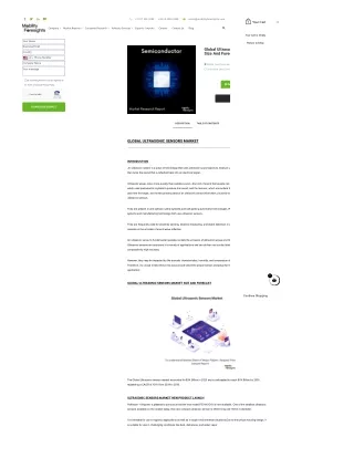 Ultrasonic Sensors Market
