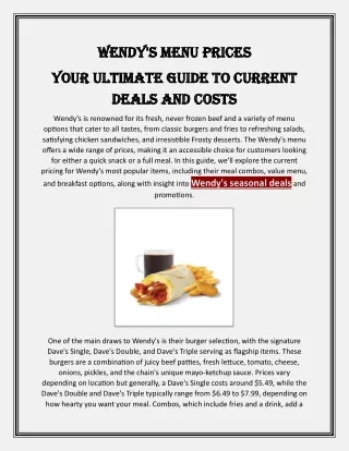 Your Ultimate Guide to Current Deals and Costs