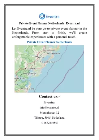 Private Event Planner Netherlands  Eventra.nl