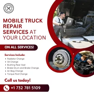 Mobile Truck Repair Services at Your Location