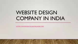 Website Design Company In India