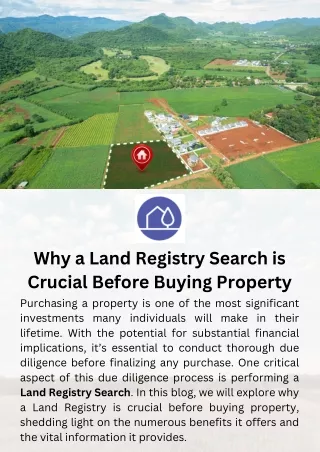 Why a Land Registry Search is Crucial Before Buying Property