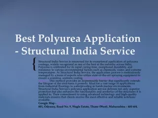 Polyurea Application - Structural India Service