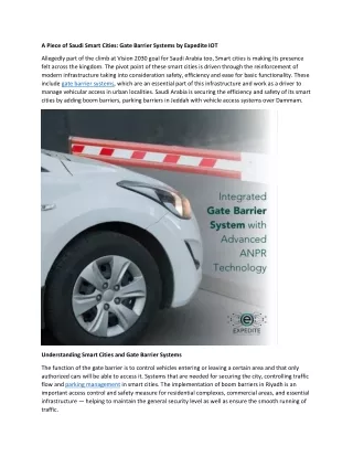 Gate Barrier Systems in KSA