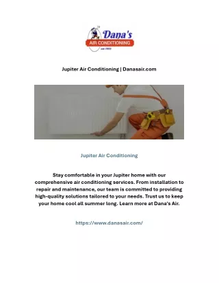 Jupiter Air Conditioning | Danasair.com