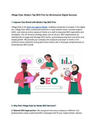 Village Kyte_ Noida's Top SEO Firm for All-Inclusive Digital Success