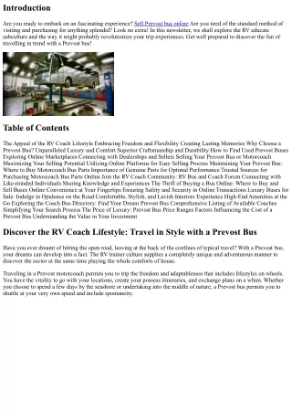 Discover the RV Coach Lifestyle: Travel in Style with a Prevost Bus