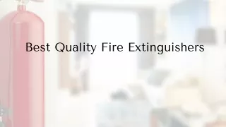 Best Quality Fire Extinguishers