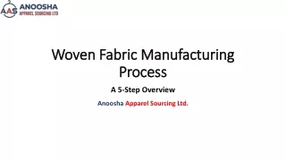 5-Step Guide to Manufacturing Process of Woven Fabric