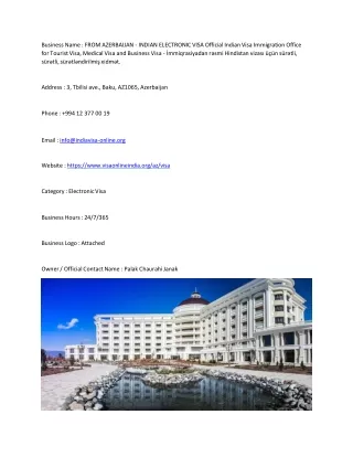 FROM AZERBAIJAN - INDIAN ELECTRONIC VISA  Official Indian Visa Immigration Offic
