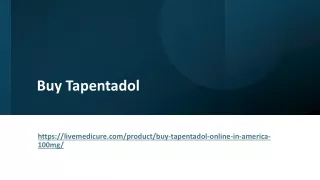 Buy Tapentadol