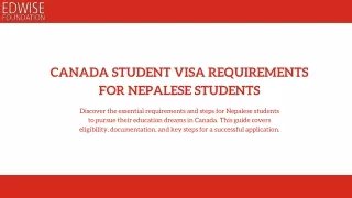 Essential Guide to Canada Student Visa for Nepalese Students