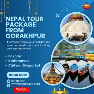 Nepal tour Package  from Gorakhpur