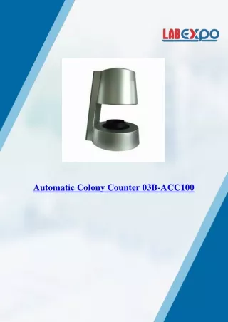 Automatic Colony Counter 03B-ACC100