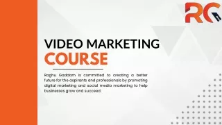 Video marketing  course in Hyderabad