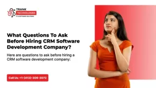 What Questions To Ask Before Hiring CRM Software Development Company