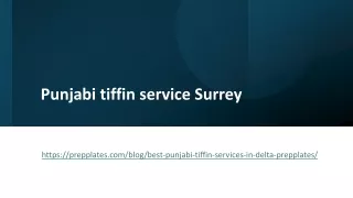 Punjabi tiffin service Surrey