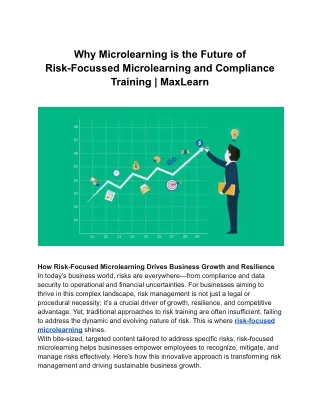 Why Microlearning is the Future of Risk-Focussed Microlearning and Compliance Training _ MaxLearn