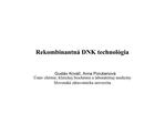 Rekombinantná DNK technológia