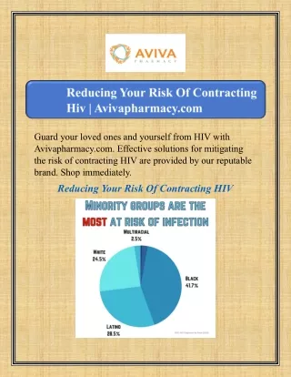Reducing Your Risk Of Contracting Hiv | Avivapharmacy.com