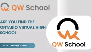 Are You Find The ontario virtual high school