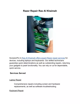 Razer Repair Ras Al Khaimah