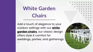 White Garden Chairs