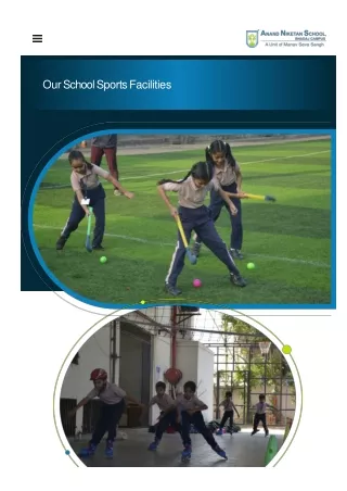 Top Sports Facilities at CBSE School  Anand Niketan School