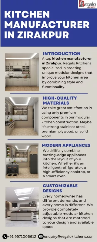 Kitchen Manufacturer In Zirakpur