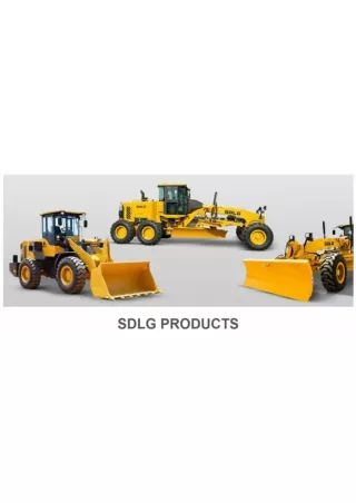 Excavators, Graders & Wheel Loaders | SDLG
