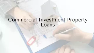 Commercial Investment Property Loans