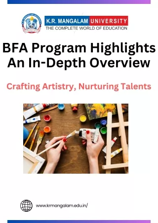 BFA Program Highlights: An In-Depth Overview