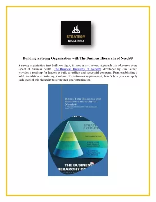 The Business Hierarchy of Needs®