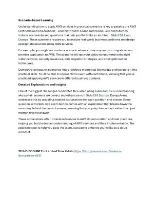 What Do SAA-C03 Dumps Teach for AWS Excellence?