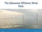 The Delaware Offshore Wind Park