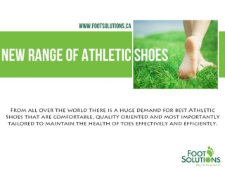 New Range Of Athletic Shoes | footSolutions Canada |
