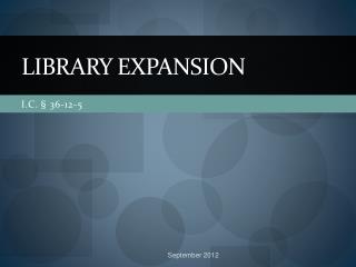 Library Expansion