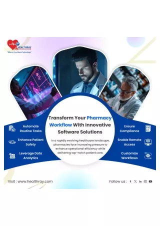 Transform Your Pharmacy Workflow Innovative Software Solutions - Healthray