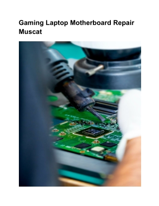 Gaming Laptop Motherboard Repair Muscat