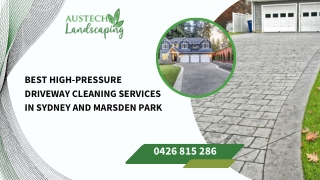 Best High-Pressure Driveway Cleaning Services in Sydney and Marsden Park