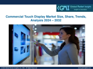 Commercial Touch Display Market Size, Share, Trends, Analysis 2024 – 2032