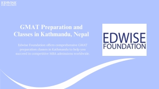 Mastering GMAT Comprehensive Preparation in Kathmandu with Edwise Foundation