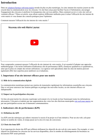 Comment mesurer l'efficacité du site internet de votre mairie ?