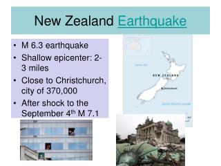 New Zealand Earthquake