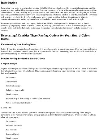 Restoring? Take Into Consideration These Roofing Options for Your Sittard-Geleen