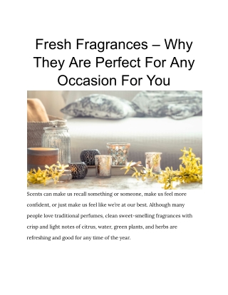 Best fragrance for home