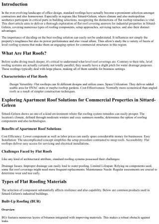 Looking Into Apartment Roof Covering Solutions for Commercial Properties in Sitt