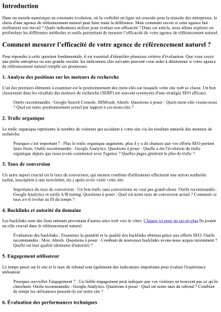Comment mesurer l’efficacité de votre agence de référencement naturel ?