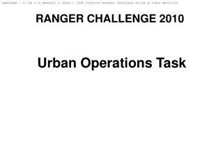 RANGER CHALLENGE 2010