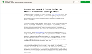 Doctors Matrimonial: A Trusted Platform for Medical Professionals Seeking Partne